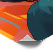 抽象芸術プロフィールYoung Black Woman in Orange I ポスター (角)