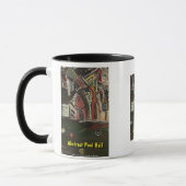 抽象芸術プールホール マグカップ (左)