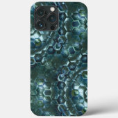 抽象芸術ヘキソンのステンドルミコダークシアン Case-Mate iPhoneケース (裏面)