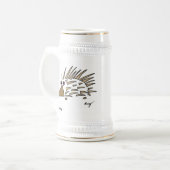 抽象芸術ヘッジホグスタイン ビールジョッキ (正面左)