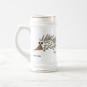 抽象芸術ヘッジホグスタイン ビールジョッキ (左)