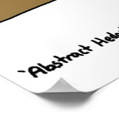 抽象芸術ヘッジホッグプリント ポスター (角)