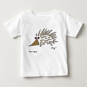 抽象芸術ヘッジホッグ乳児Tシャツ ベビーTシャツ
