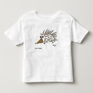 抽象芸術ヘッジホッグ幼児用Tシャツ トドラーTシャツ