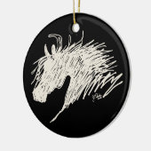 抽象芸術ヘッドアート セラミックオーナメント (左)