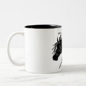 抽象芸術ヘッドアート ツートーンマグカップ (左)