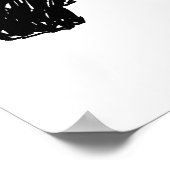 抽象芸術ヘッドアート ポスター (角)