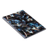 抽象芸術ヘビ皮膚爬虫性プリント ノートブック (右側)