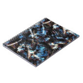 抽象芸術ヘビ皮膚爬虫性プリント ノートブック (左側)