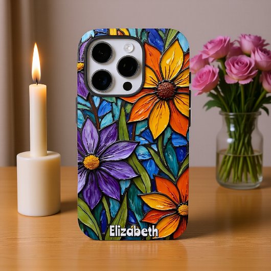 抽象芸術ヘード流体アートパターン iPhoneケース
