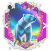 抽象芸術ベア シール (正面)