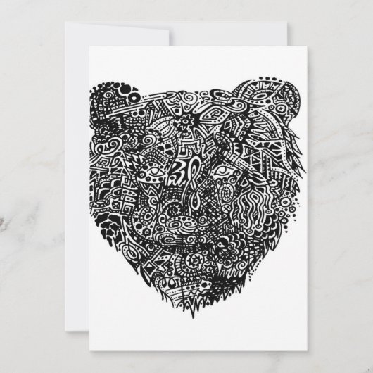 抽象芸術ベア_ 案内状 (正面)