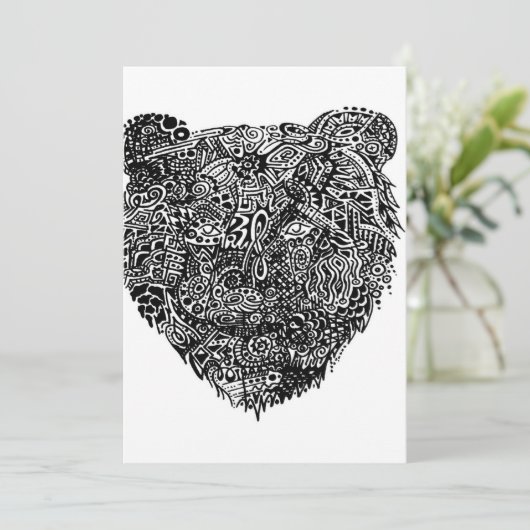 抽象芸術ベア_ 案内状 (スタンド正面)