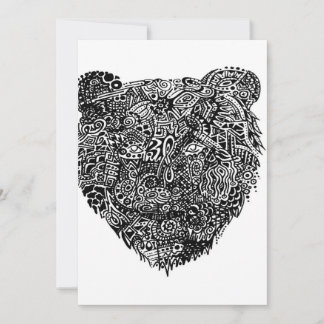 抽象芸術ベア_ 案内状