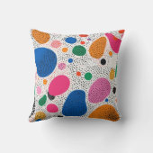 抽象芸術ベクターイラストレーションで多様な特徴を持つ クッション (裏面)