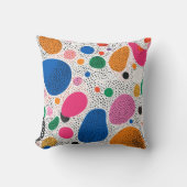抽象芸術ベクターイラストレーションで多様な特徴を持つ クッション (正面)