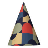 抽象芸術ベクトルアート パーティーハット (正面)
