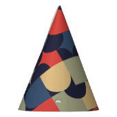 抽象芸術ベクトルアート パーティーハット (左)