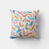 抽象芸術ベクトルスケッチは様々な クッション (正面)