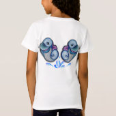 抽象芸術ベビーイルカ Tシャツ (裏面)