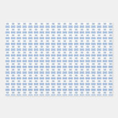 抽象芸術ベビーブルース ラッピングペーパーシート (正面3)