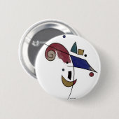 抽象芸術ベンディボタン 缶バッジ (正面&裏面)