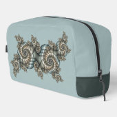 抽象芸術ベージュライトブルーフラクタルアートらせん状 ドップキット (右コーナー)