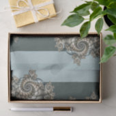 抽象芸術ベージュライトブルーフラクタルアートらせん状 薄葉紙 (ギフト)