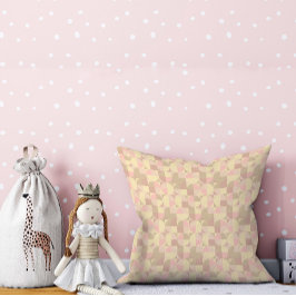 抽象芸術ベージュ円パターン装飾用クッション クッション