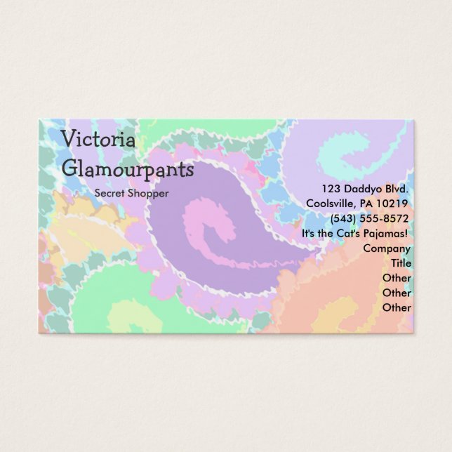 抽象芸術ペイズリーカラフルおもしろいのパターン (正面)