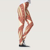 抽象芸術ペイズリーレギンス レギンス (右)