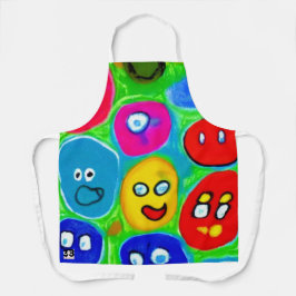 抽象芸術ペットロック エプロン
