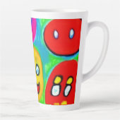 抽象芸術ペットロック カフェラテマグ (右)