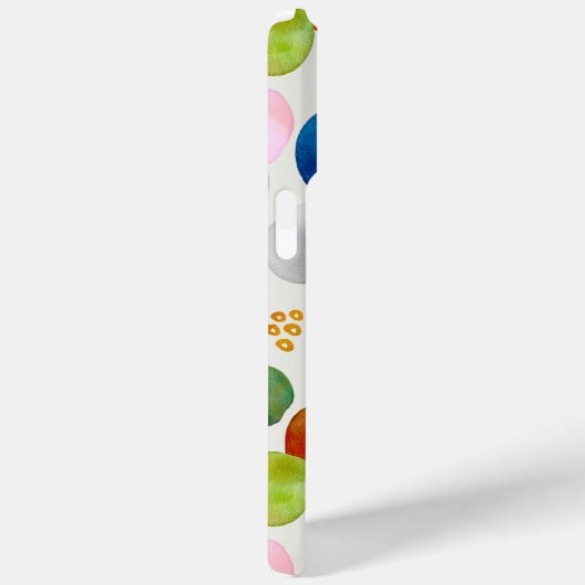 抽象芸術ペブルウォーター色のアート名またはモノグラム Case-Mate iPhoneケース (裏面 / 右)