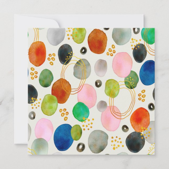 抽象芸術ペブル金ゴールドグリッター (正面)