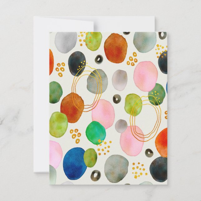 抽象芸術ペブル金ゴールドグリッター (正面)