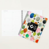 抽象芸術ペブル金ゴールドグリッター プランナー手帳 (ディスプレー)