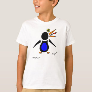 抽象芸術ペンギンキッズベーシックTシャツ Tシャツ