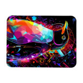 抽象芸術ペンギン マグネット (横)