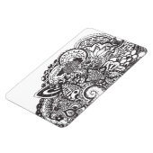 抽象芸術ペン及びインクドードル マグネット (左側)