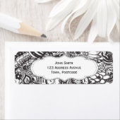 抽象芸術ペン及びインクドードル ラベル (インサイチュ)