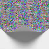 抽象芸術ホイールとペグ ラッピングペーパー (角)