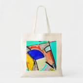 抽象芸術ホイールトートバッグ トートバッグ (正面)