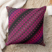 抽象芸術ホットピンクパターン装飾用クッション クッション (ブランケット)