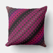 抽象芸術ホットピンクパターン装飾用クッション クッション (正面)