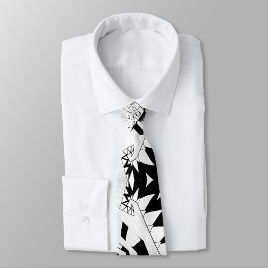 抽象芸術ホラー漫画アート ネクタイ (タイ)