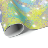 抽象芸術ホリデーカラフルレインボーパターン ラッピングペーパー (ロールコーナー)