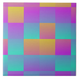 抽象芸術ホログラカラフルディエント色 タイル