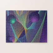 抽象芸術ホログラフィック背景 ジグソーパズル (横)