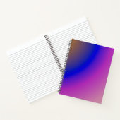 抽象芸術ホロピンクと紫の水彩勾配 ノートブック (内部)